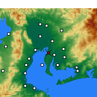 Nearby Forecast Locations - Tōkai - Mapa