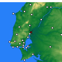 Nearby Forecast Locations - Castanheira do Ribatejo - Mapa