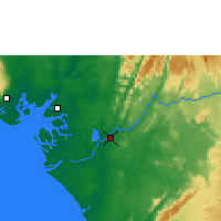 Nearby Forecast Locations - Édéa II - Mapa