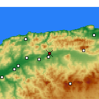 Nearby Forecast Locations - El Abadia - Mapa