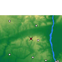 Nearby Forecast Locations - Ekpoma - Mapa