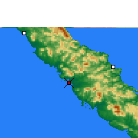 Nearby Forecast Locations - Koné - Mapa