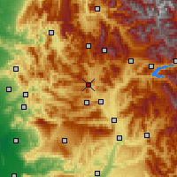 Nearby Forecast Locations - Serres - Mapa