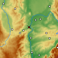 Nearby Forecast Locations - Givors - Mapa