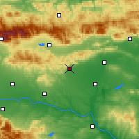 Nearby Forecast Locations - Stara Zagora - Mapa