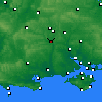 Nearby Forecast Locations - Salisbury - Mapa