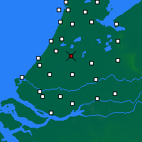 Nearby Forecast Locations - Alphen aan den Rijn - Mapa