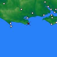 Nearby Forecast Locations - Swanage - Mapa