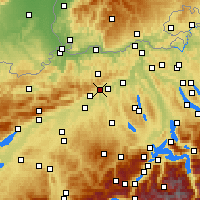 Nearby Forecast Locations - Olten - Mapa