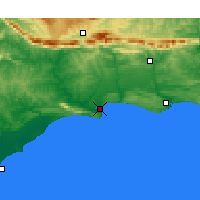 Nearby Forecast Locations - Witsand - Mapa