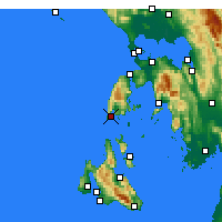 Nearby Forecast Locations - Levkada - Mapa