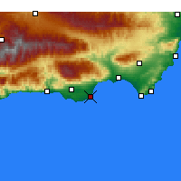 Nearby Forecast Locations - Roquetas de Mar - Mapa