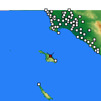 Nearby Forecast Locations - Isla Santa Catalina - Mapa