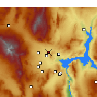 Nearby Forecast Locations - Base de Nellis de la Fuerza Aérea - Mapa