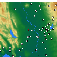 Nearby Forecast Locations - Woodland - Mapa
