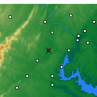 Nearby Forecast Locations - Manassas - Mapa