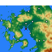 Nearby Forecast Locations - Saga aeropuerto - Mapa