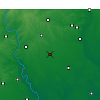 Nearby Forecast Locations - Maxton - Mapa