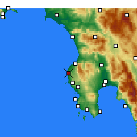 Nearby Forecast Locations - Filiatra - Mapa