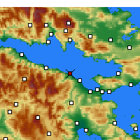 Nearby Forecast Locations - Xylokastro - Mapa
