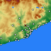 Nearby Forecast Locations - Tarrasa - Mapa
