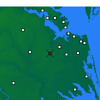 Nearby Forecast Locations - Suffolk - Mapa