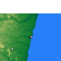 Nearby Forecast Locations - Porto Seguro - Mapa