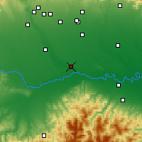 Nearby Forecast Locations - Pavía - Mapa