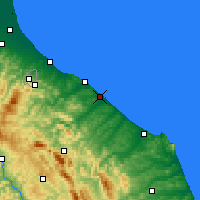 Nearby Forecast Locations - Fano - Mapa