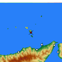 Nearby Forecast Locations - Lípari - Mapa