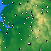Nearby Forecast Locations - Municipio metropolitano de Trafford - Mapa