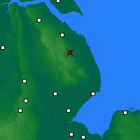 Nearby Forecast Locations - Louth - Mapa