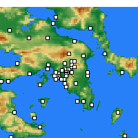 Nearby Forecast Locations - Chalandri - Mapa