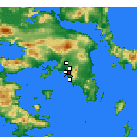 Nearby Forecast Locations - Agios Dimitrios - Mapa