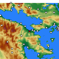 Nearby Forecast Locations - Lechaio - Mapa