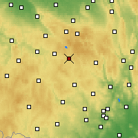 Nearby Forecast Locations - Žďár nad Sázavou - Mapa