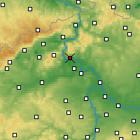 Nearby Forecast Locations - Litoměřice - Mapa