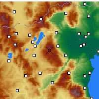 Nearby Forecast Locations - Vermio - Seli - Mapa