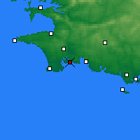 Nearby Forecast Locations - Bénodet - Mapa