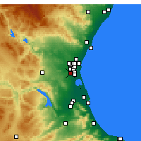 Nearby Forecast Locations - Torrente - Mapa