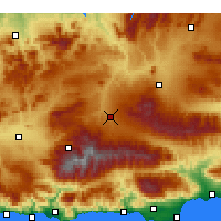 Nearby Forecast Locations - Guadix - Mapa