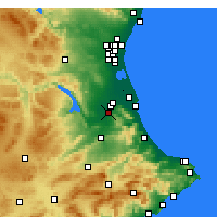 Nearby Forecast Locations - Carcagente - Mapa