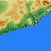 Nearby Forecast Locations - San Pedro de Ribas - Mapa
