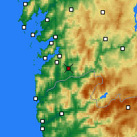 Nearby Forecast Locations - Puenteareas - Mapa