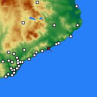 Nearby Forecast Locations - Pineda - Mapa