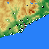 Nearby Forecast Locations - Moncada y Reixach - Mapa