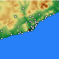 Nearby Forecast Locations - Gavá - Mapa
