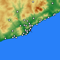 Nearby Forecast Locations - Ciudad Vieja - Mapa