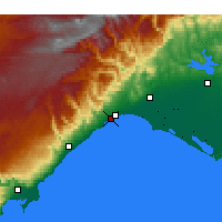 Nearby Forecast Locations - Mersin - Mapa