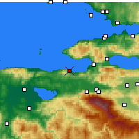 Nearby Forecast Locations - Mudania - Mapa